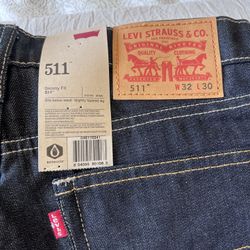 Levi’s 511 Skinny Fit Dark Wash Jeans W32 L30 – New With Tags