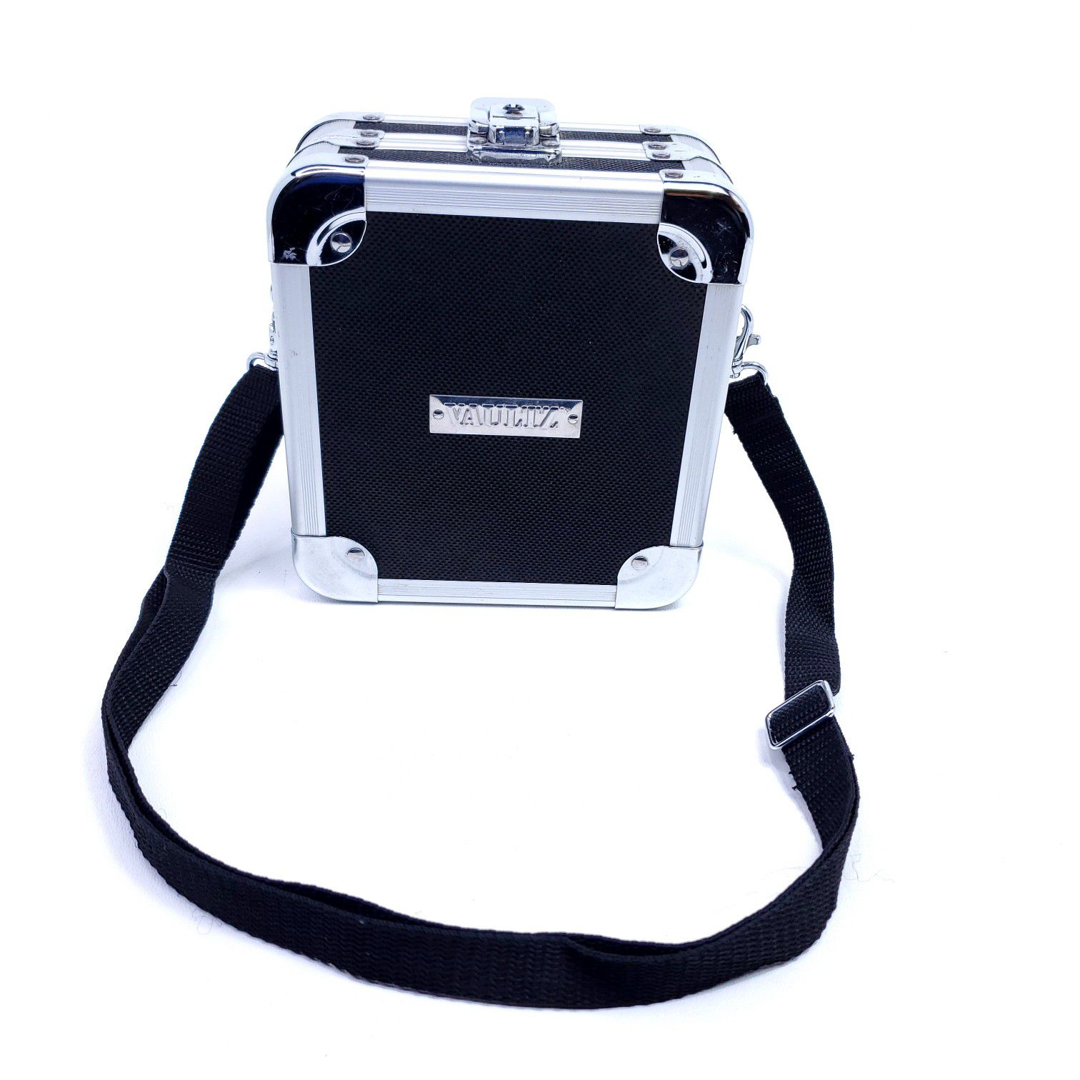 Vaultz CD Holder Hard Case, Portable, with shoulder strap. Pre owned, $15