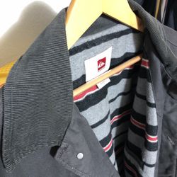 Quiksilver Canvas Jacket – Lined, Rugged Look – $30