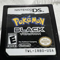 Nintendo DS Pokemon Black Video Game Cartridge 