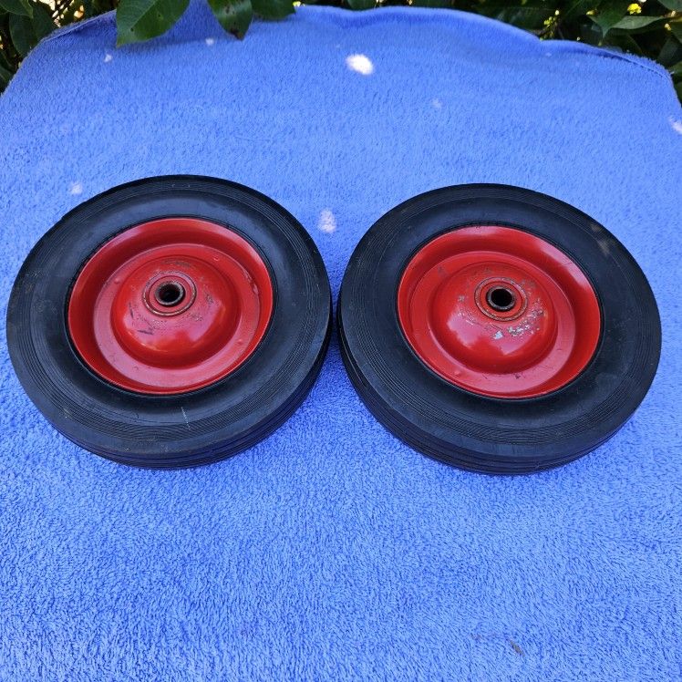 2 total -HD universal wheels 8" tall x 1.5" wide