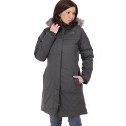 The North Face Women's Hyvent Waterproof Down Coat Hooded Fur Grey Sz  small . Condition is "Pre-owned". See pictures ask questions and make an offer!