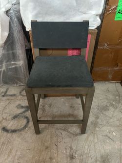 Restoration Hardware saddle leather counter stool. New in Box