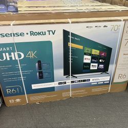 Hisense 70” 4K ROKU TV 