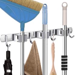 Mop & Broom Holder Wall Mount