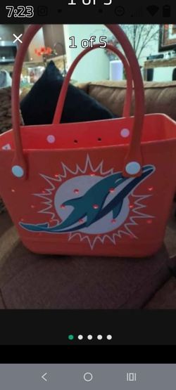 Miami Dolphins Foco *Big" Logo Print Tailgate Tote Bag Brand new w tags! Rare!