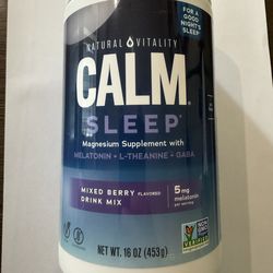 Calm Sleep Melatonin and Magnesium 16oz Powder