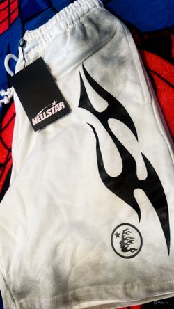 White flame hellstar shorts