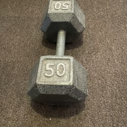 50 Lb Cap Barbell Dumbbell