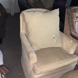 Yellow Cushioned Chair 