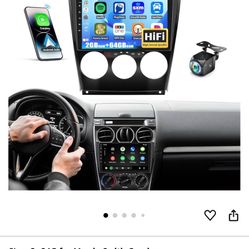 Android 13 Car Stereo for Mazda 6 2004-2015 with Wireless Carplay&Android Auto,9 Inch Touch Screen Car Radio with Bluetooth FM/RDS Radio WiFi GPS Navi