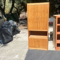 Solid Oak Wood Cabinet FREE!