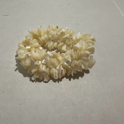 Mother Of Pearl chip bead Stretch Bracelet