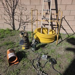 Manhole setup blower manhole pump leather