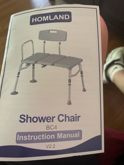 Shower tube chair