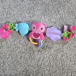 Bright Starts Car Seat Toy Birds With Lights And Music Girl Pink