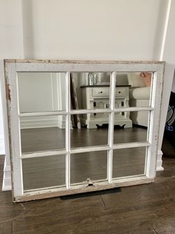 Window Pane Mirror