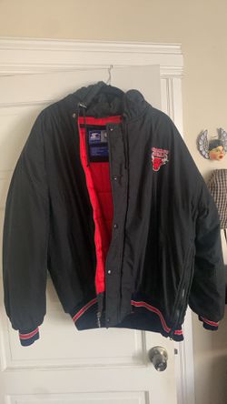 Chicago Bulls Starter Vintage 90s Half Zip Hooded Pullover Puffer Jacket  Mens Size Large for Sale in Chicago, IL - OfferUp