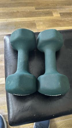 2-IVANKO NEOPRENE 15LBS EACH DUMBELLS