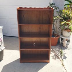 Vintage Wood Bookshelf 