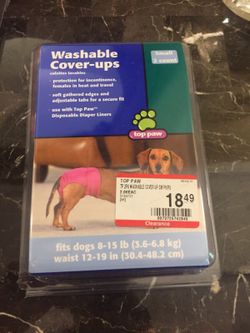 NEW Top Paws Dog Washable Coverup - Size Small 8-15 lbs - One In Pink NEW / Purple Used 1x