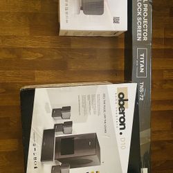 Home Surround Sound/ Projector/ screen