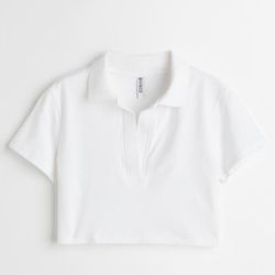 H&M Collared Crop Top