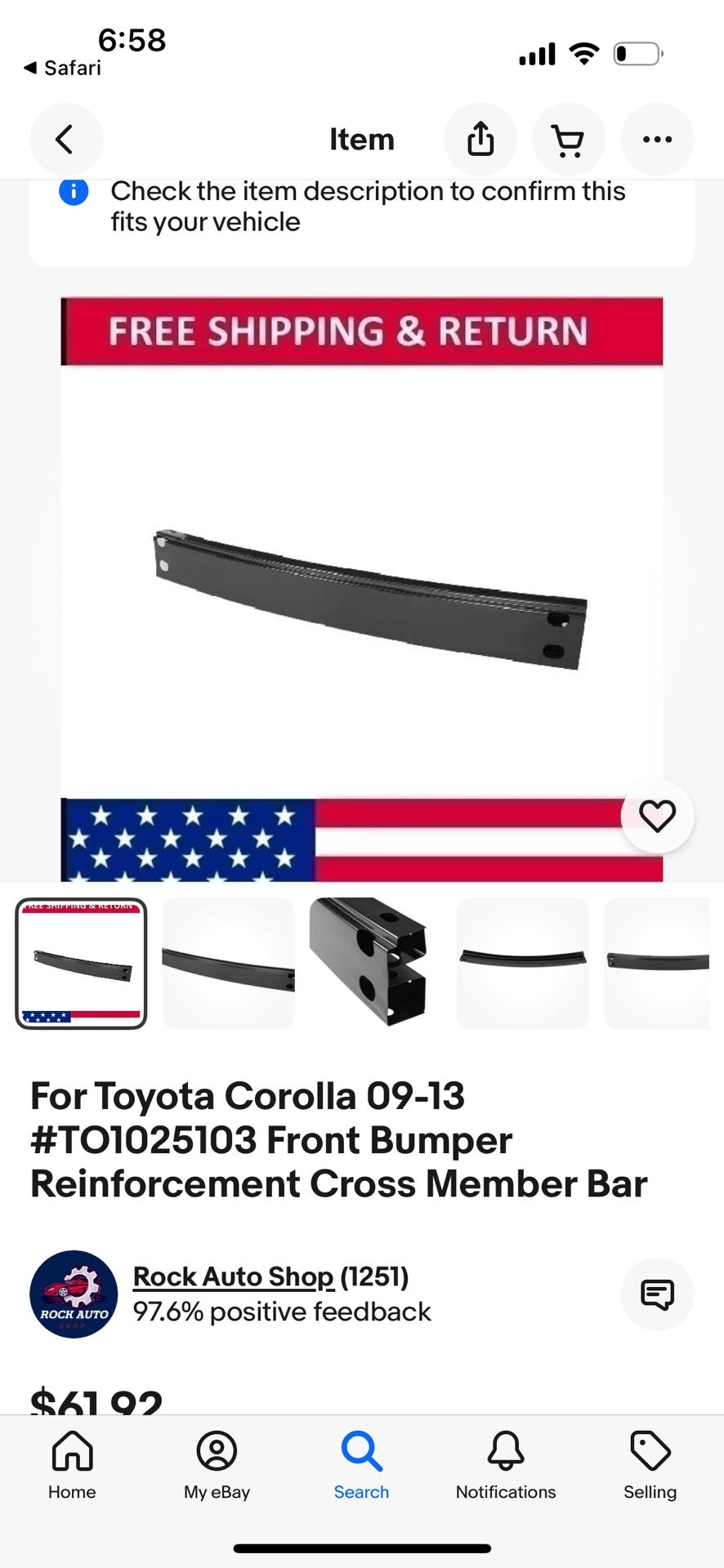 Corolla Bumper