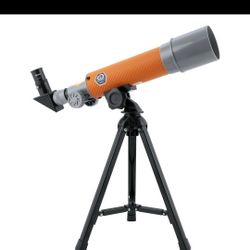 Discovery Juno 50 MM Telescope Tabletop Refractor Telescope Set 18X & 28.8X NEW