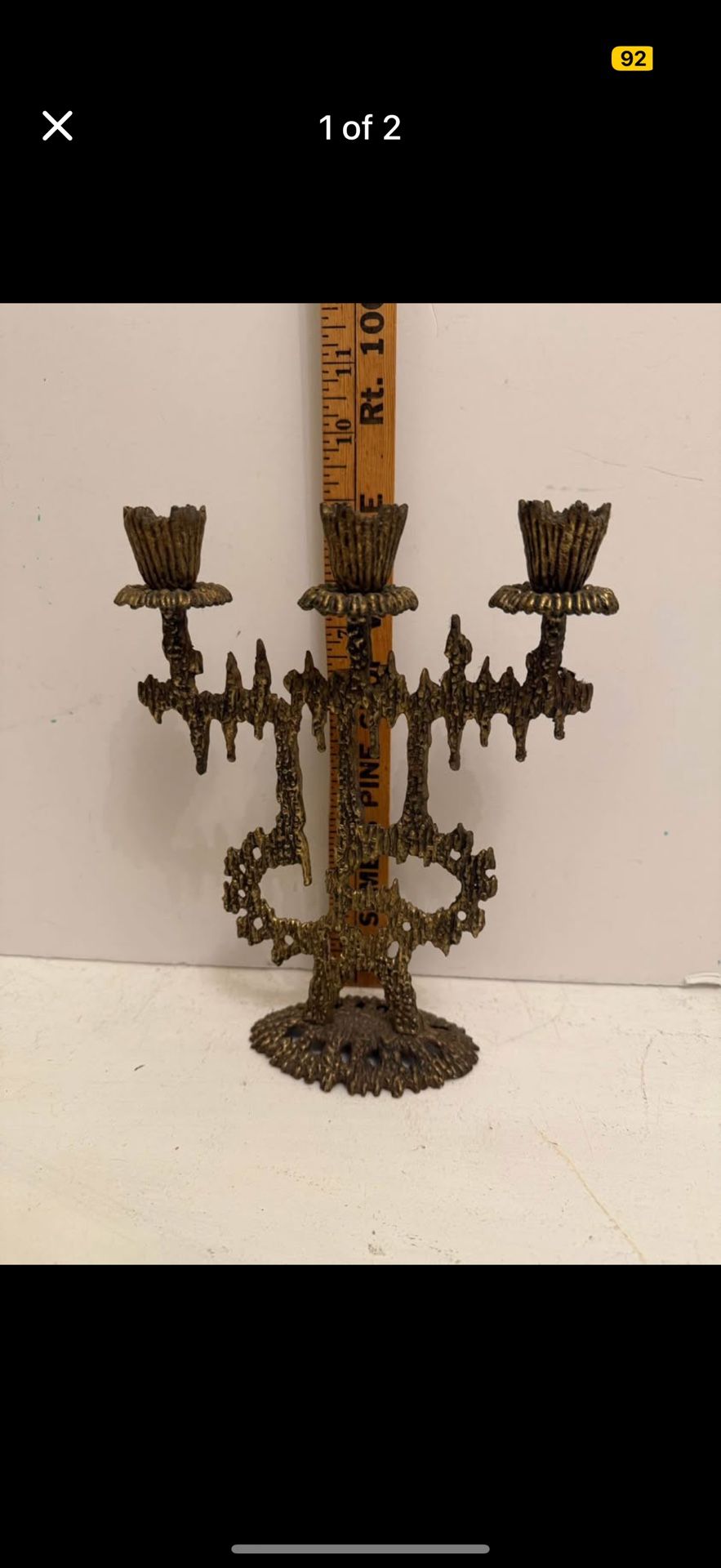 Wainberg Brass Candle Holder