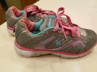Girls sz 1 1/2 glitter US Polo sneakers