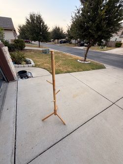 Bamboo Freestanding Coat Rack
