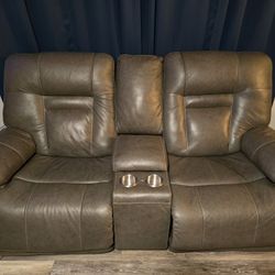 Leather Loveseat