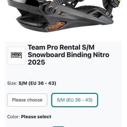 Snow Boarding Binding Small/medium