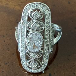 925 Sterling Silver Victorian Style Ring