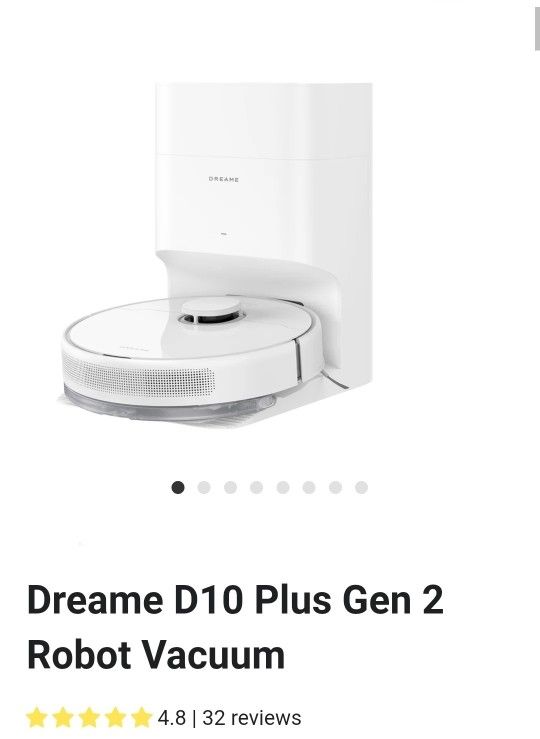 DREAME D10 Gen 2 Smart Robot Vacuum Brand New Unused