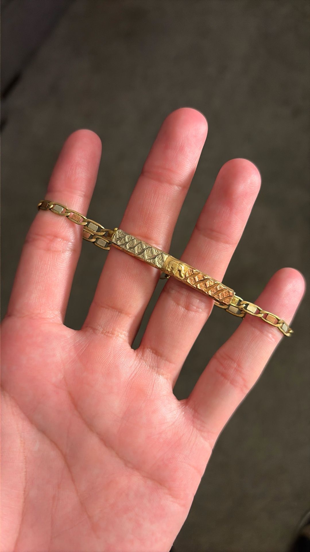 14k Solid gold bracket