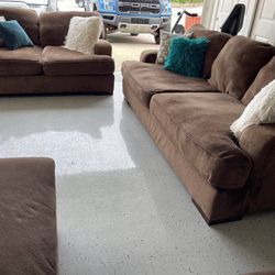 Macys Brown Couch And Loveseat Super Deep Seats