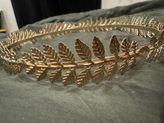 Gold Leaf Goddess crown costume accessory