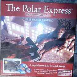 The Polar Express Holiday Gift Set Includes Book, DVD and Sleigh Bell

