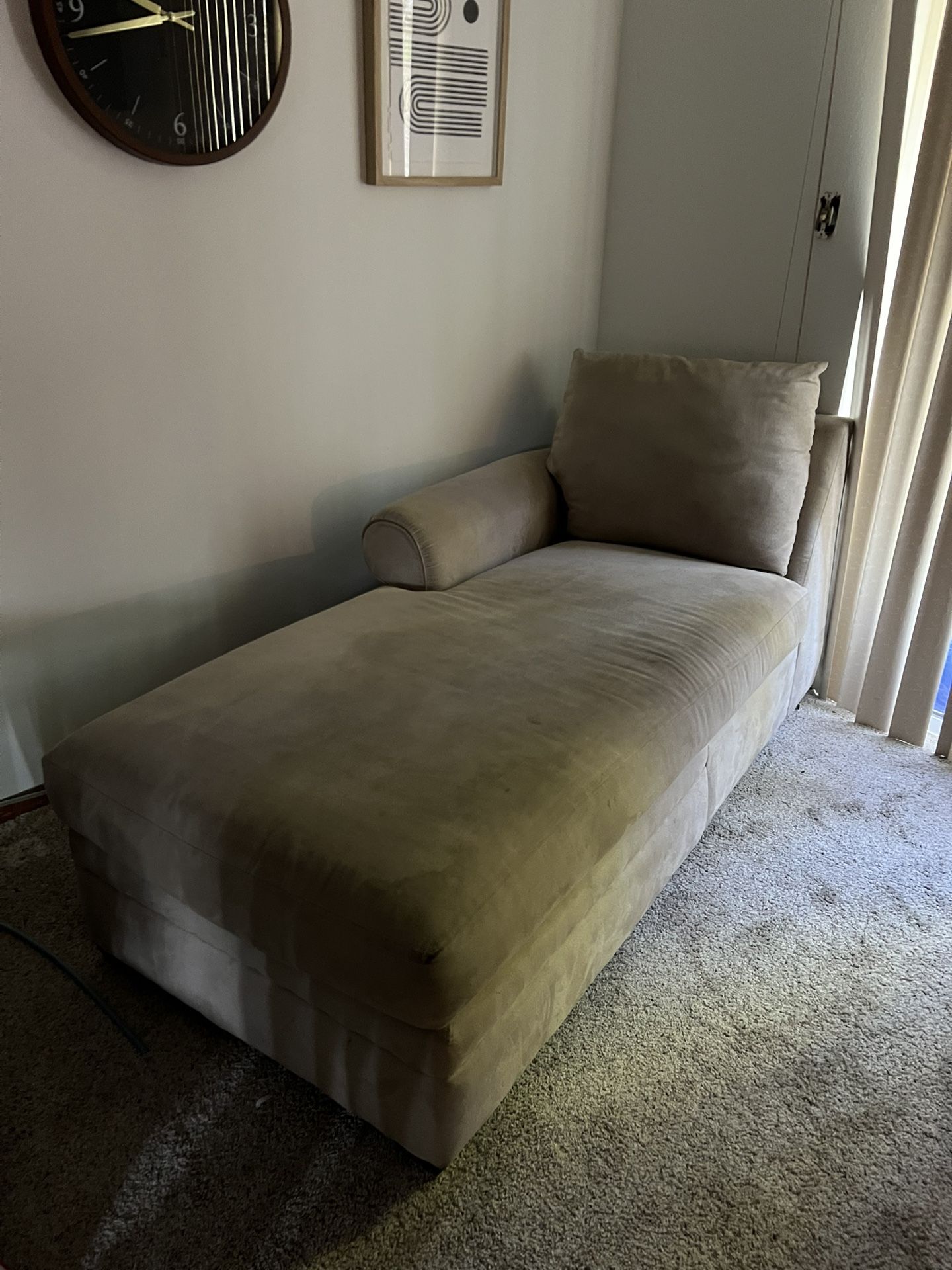 Beige Chaise Lounge