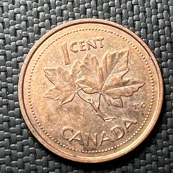 2002 Canadian Penny Coin 