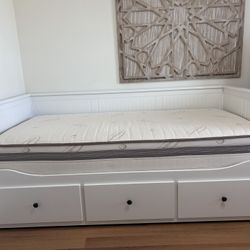 Ikea Hemnes Daybed Twin Bed My Green Mattress Twin Organic Latex, Cotton, Wool Mattress 