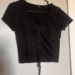 Tie up Crop Top Shirt