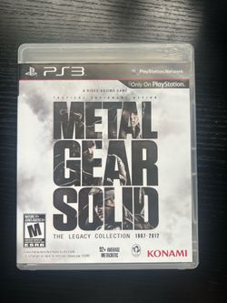 Metal Gear Solid: The Legacy Collection (Sony PlayStation 3, 2013) CIB