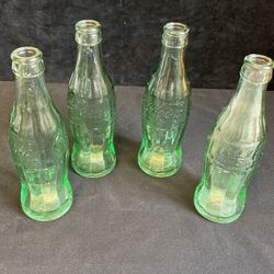 4-6oz Vintage Coke Bottles