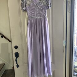 Floor Length  Formal Beaded/ Sequined Evening Gown,  8