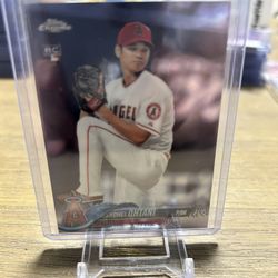 Shohei Ohtani Topps Chrome Rookie Card ⭐️ Very Clean And Well Centered 