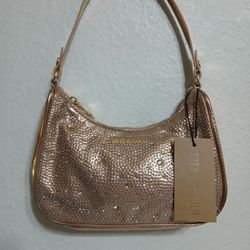 Steve Madden Gold Bipauli Women's Purse Gold Pink NWT 
