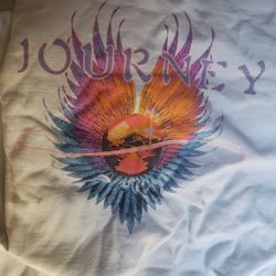 Journey Rock Band Pull Over Sweat Shirt  Size Large 